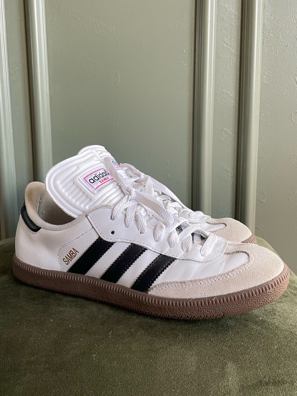Adidas Samba OG White Black Classic Soccer Sneaker Streetwear Men’s 7 Women’s 8